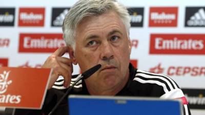 Carlo Anceltti en conferencia de prensa este martes. Foto EFE