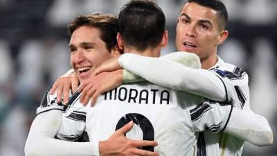 La Juventus, con un nuevo gol de Cristiano Ronaldo, triunfó en Turín sobre el Dinamo de Kiev. Foto AFP