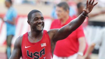 El estadounidense Justin Glatin es una amenaza para el jamaicano Usain Bolt en Río de Janeiro. Foto: AFP/Jean Christophe Magnenet