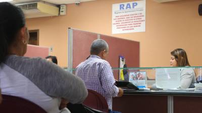 Personas en las instalaciones del RAP en Tegucigalpa. archivo. Amilcar Izaguirre