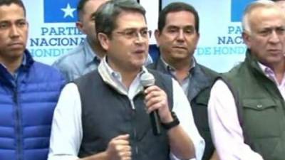 El presidente de Honduras, Juan Orlando Hernández, llamó a salir de este proceso electoral en el marco de la ley.