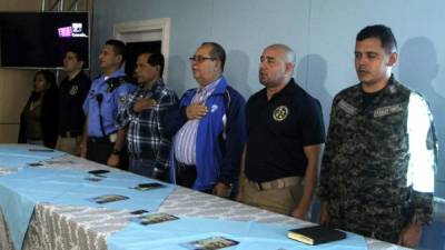 Las autoridades de la FNA y policiales en el lanzamiento del programa.