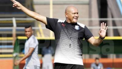 Wilmer Cruz durante el entrenamiento de este viernes del Honduras Progreso. Foto Neptalí Romero