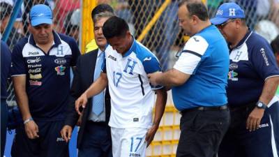 Andy Nájar todavía no se recupera de la lesión que sufrió con la Selección de Honduras.
