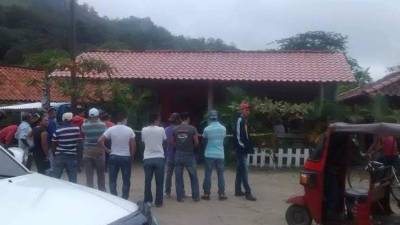 Los vecinos de Las Lajas, Comayagua se mostraron