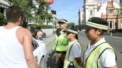 La Policía Municipal será una de las dependencias que trabajará en la Semana Santa. Foto: Amílcar Izaguirre