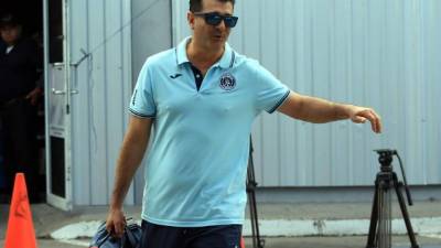 Diego Vázquez antes de viajar a San Pedro Sula para el primer partido de la final. Foto Ronald Aceituno