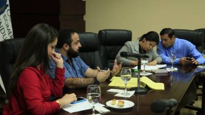 Los diputados Luis Redondo, Sherly Arriaga, Fátima Mena y Alberto Chedrani