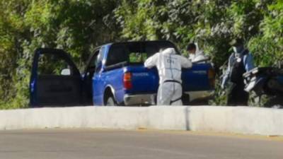 Las dos personas fueron ultimadas a balazos en el anillo periférico en las cercanías de la Fuerza Aérea Hondureña en la capital.