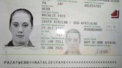 Imagen de pasaporte de Samantha Lewthwaite.
