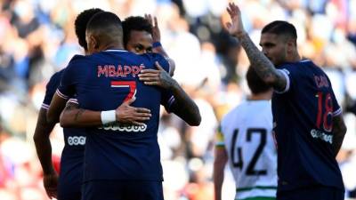 El PSG recetó una nueva goleada, esta vez al Celtic de Escocia.
