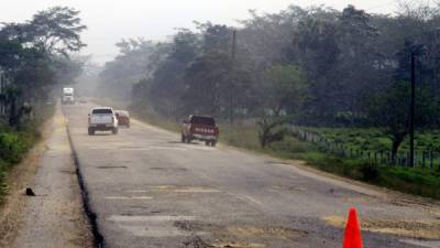Tanto la carretera CA-4 como la CA-11 que llevan a Copán están destruidas. En la foto, el tramo de Quimistán.