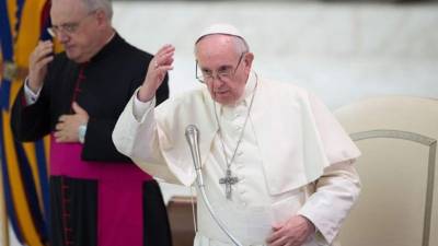 El papa Francisco asiste a una audiencia con el Centro di Azione Liturgica en el aula de Pablo VI en el Vaticano. EFE/Archivo