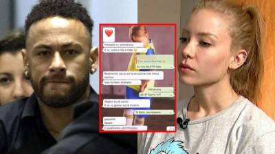 Los medios brasileños han sacado a la luz pública una conversación de Whatsapp entre Neymar y la modelo Najila Trindade Mendes de Souza un día después de la supuesta violación.