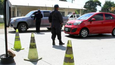 Pese a la falta de logística la Policía Nacional mantiene la seguridad.
