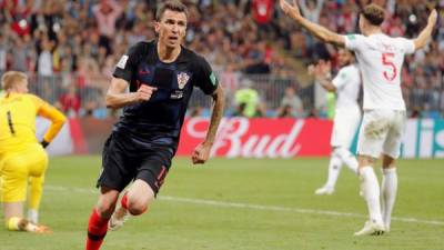 Mario Mandzukic fue el héroe de Croacia a la final del Mundial de Rusia. FOTO AFP