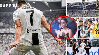 Las mejores imágenes del estreno goleador de Cristiano Ronaldo en la Juventus con un doblete contra el Sassuolo en la Serie A de Italia. Georgina Rodríguez celebró los goles de su pareja.