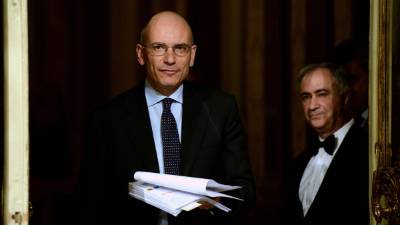 La dimisión de Enrico Letta será efectiva mañana viernes.