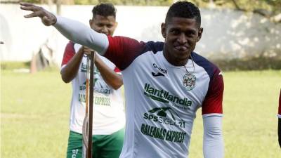 Carlo Costly en un entrenamiento de esta semana del Marathón.