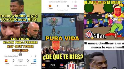 Costa Rica sufre de las burlas tras la goleada que sufrió (7-0) contra España en su debut en el Mundial de Qatar 2022. Estos son los divertidos memes.