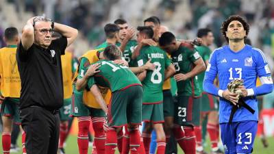 Las imágenes de la dolorosa eliminación que sufrió México en la fase de grupos del Mundial de Qatar 2022, pese a ganar (2-1) a Arabia Saudita. El Tri se quedó al borde de los octavos de final.