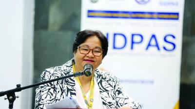 <b>Migdonia Ayestas presentó los resultados.</b>