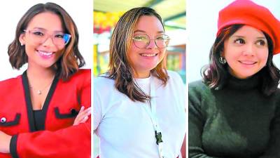 Clara López, María Elisa Casanova y Naveshna Rovelo aspiran a ser diputadas.