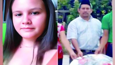 <b>Sindy Marbely Lareinada y su padre Abel.</b>