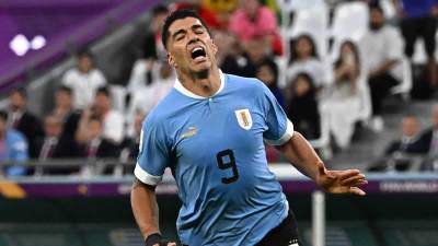 Luis Suárez se lamenta tras una ocasión fallada frente a Corea del Sur.