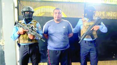 <b> Edwin José Abelar Vásquez fue detenido por agentes policiales en el sector de la Rivera Hernández.</b>