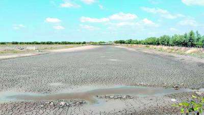<b>Vista de una finca de camarón en la zona sur que ha dejado de producir por falta de mercado.</b>