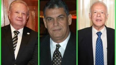 Tres de los galardonados: Roger Valladares, Juan Bendeck y Enrique Morales.