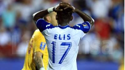 Alberth Elis sigue con la pólvora mojada en la Selección de Honduras en la Copa Oro. Foto Ronald Aceituno/Enviado Especial