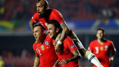 Chile arrancó la Copa América goleando a Japón. Foto EFE