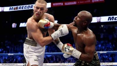 Floyd Mayweather impuso la lógica ante un valiente Conor McGregor y se quedó con la Pelea del Siglo. Foto AFP
