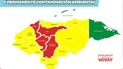 La capa de humo no solo cubre el cielo, sino que se huele y se siente, en especial en la capital. Imagen de los departamentos en alerta.