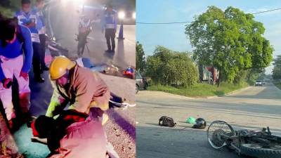 Los Bomberos llegaron a atender a los accidentados.