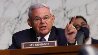 El Senado estadounidense, el demócrata Bob Menéndez.