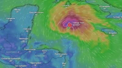 Trayectoria del huracán Beryl por el mar Caribe.