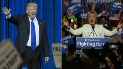 Los aspirantes presidenciales, Donald Trump y Hillary Clinton festejaron sus victorias en el supermartes.