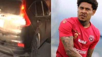 El defensor hondureño Henry Figueroa sufrió el pasado domingo un atentado criminal al llegar a la residencial Las Uvas de Tegucigalpa. Te mostramos la manera de como quedó su vehículo.