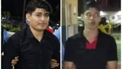 Los acusados David Alexis Cruz Galo y a Erick Magin Pereira Martínez.
