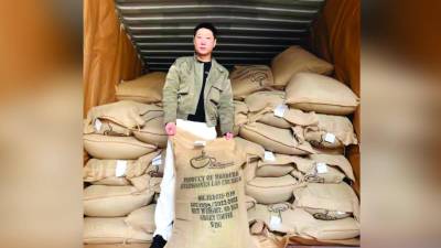 Café orgánico hondureño llega a Shanghái, China.