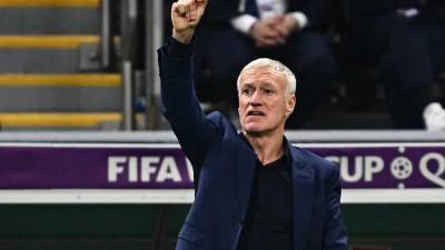 Didier Deschamps, durante el partido de semifinal del Mundial de Qatar 2022 contra Marruecos.