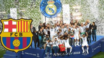 El Barcelona felicitó al Real Madrid por coronarse campeón de la Champions League. Foto AFP