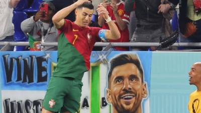 Emoción de Cristiano Ronaldo y su festejo en ‘cara‘ de Messi