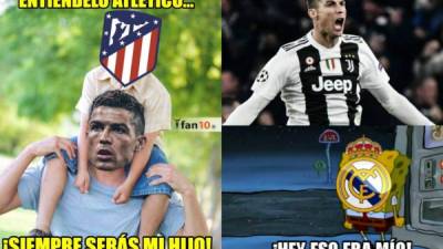 Cristiano Ronaldo metió a la Juventus a cuartos de final de la Champions League al marcar un hat-trick en la victoria de 3-0 de la Juve ante Atlético. Los memes no podían faltar.