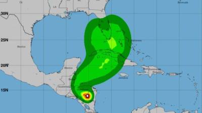 Eta se mantendrá como depresión tropical durante su paso por este último país hasta alcanzar nuevamente las aguas del Caribe rumbo a Cuba.