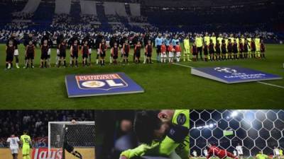 Las mejores imágenes del partido del Barcelona contra el Lyon en la ida de octavos de final de la UEFA Champions League.