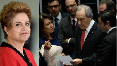 El presidente de la Corte Suprema Ricardo Lewandowsky en la sesión de votación contra la destitución de la mandataria Dilma Rousseff.